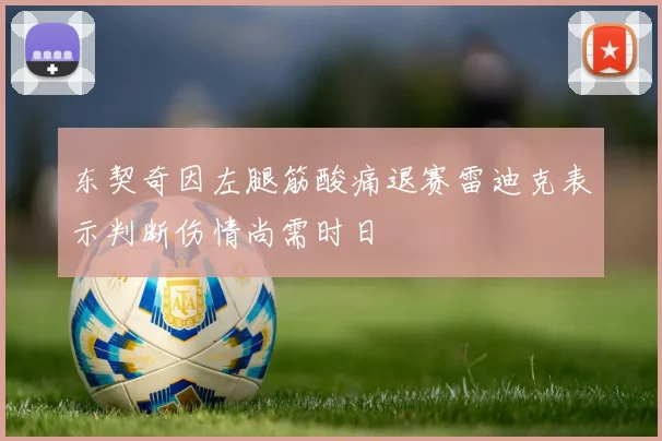 东契奇因左腿筋酸痛退赛雷迪克表示判断伤情尚需时日
